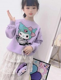 ÁO SWEATER KUROMI TÍM