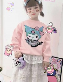 ÁO SWEATER KUROMI HỒNG