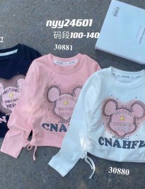 Áo crop mickey- hồng