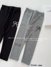 quần legging nơ- xám