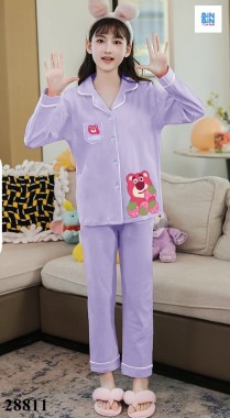 Bộ Pyjama Gấu Dâu